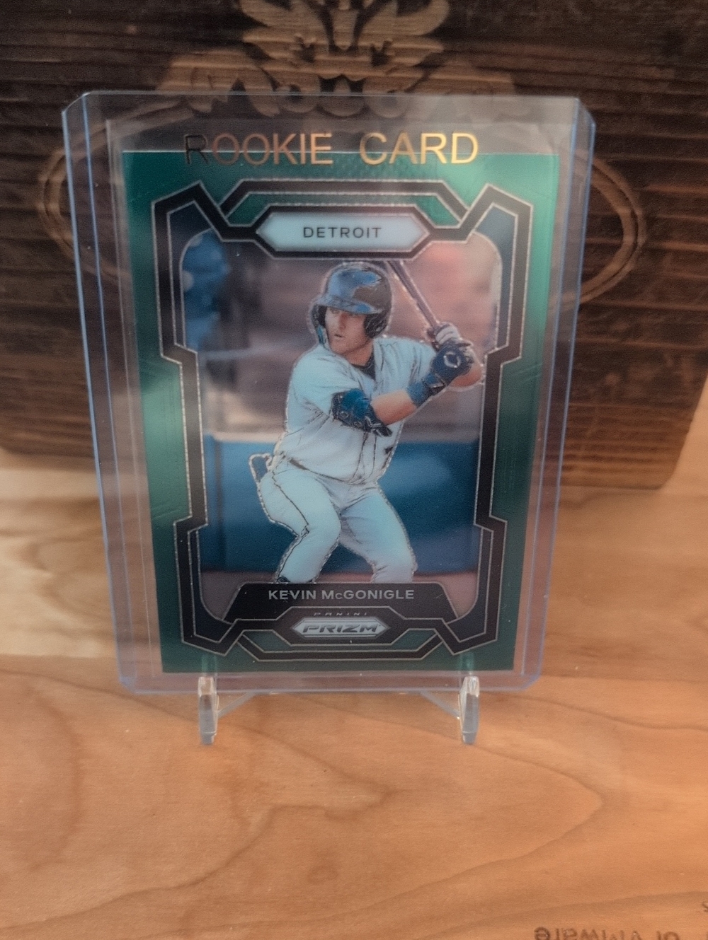 2024 Panini Prizm Kevin McGonigle Green Prizm Prospect Rookie Card Tigers